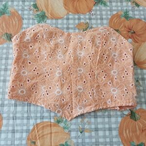 Orange bustier medium NWOT